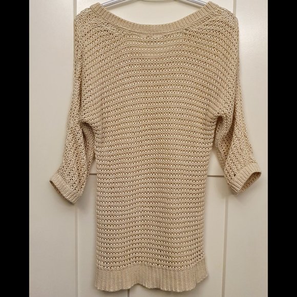 ROXY Beige Knit Sweater - Picture 3 of 12